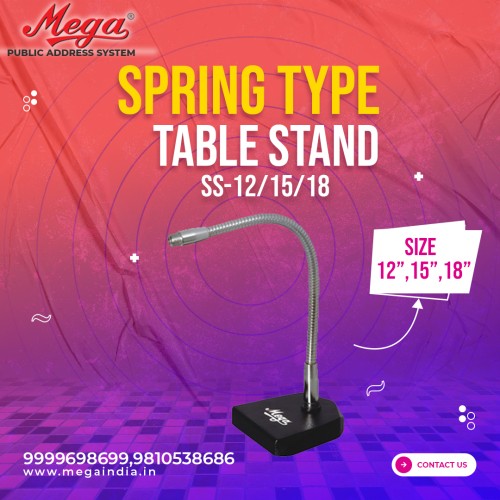 Spring Type Table Stand SS-12/15/18 - P.A. Microphone & Speaker Stands